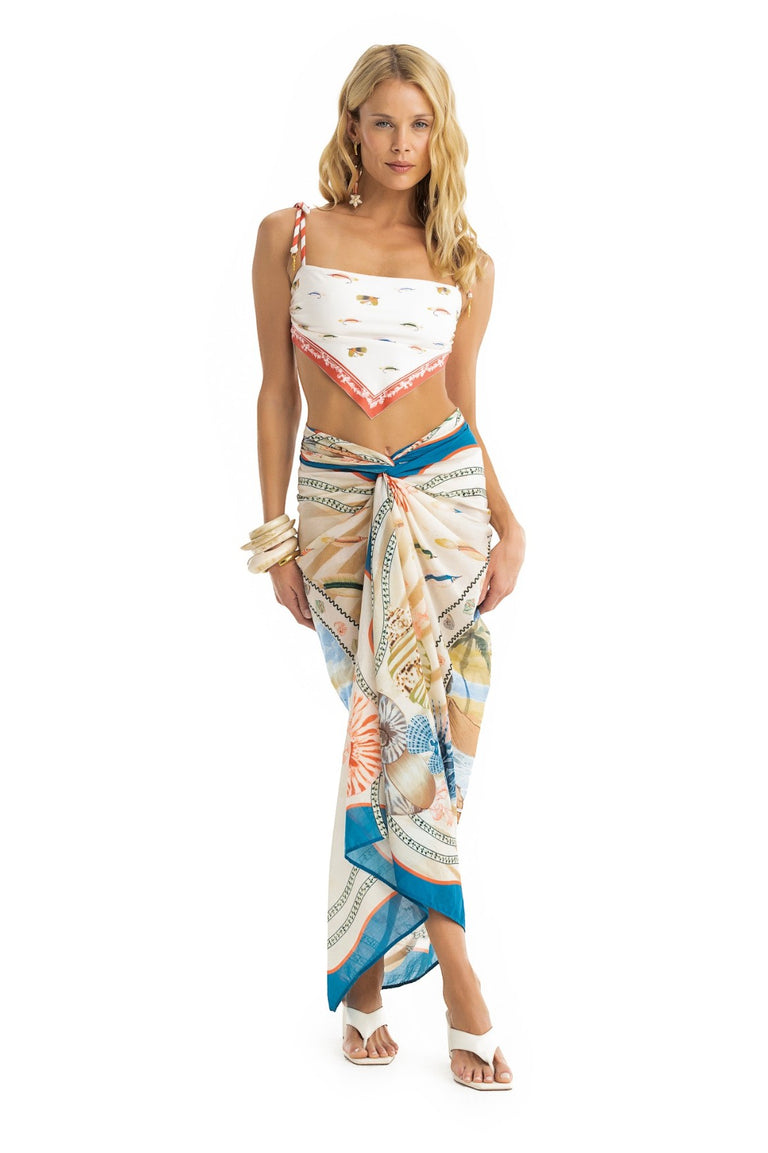 Marine Pareo Cover-up - 1