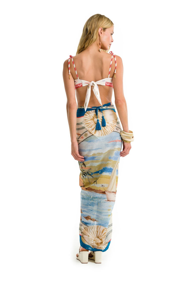 Marine Pareo Cover-up - 4