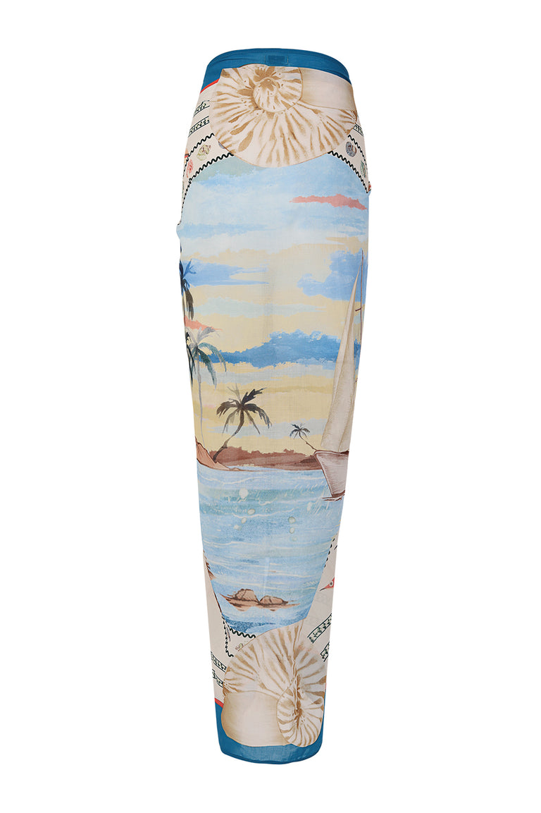 Marine Pareo Cover-up - 6