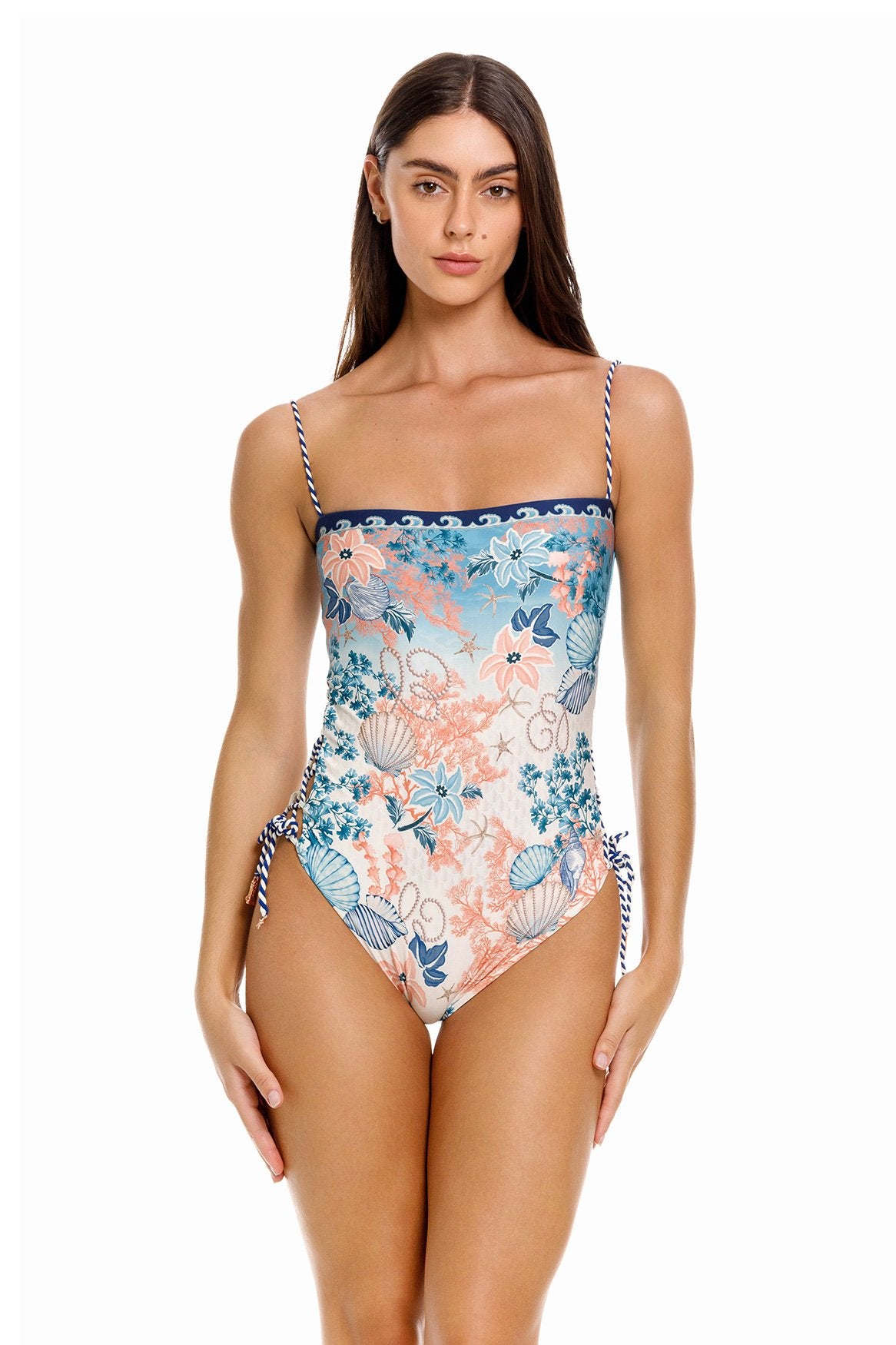 ❇️AGUA BY AGUA BENDITA 正規25新作パール付ロングワンピース ❇️AGUA BY AGUA BENDITA 正規25新作パール付ロングワンピース